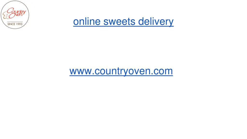 online sweets delivery