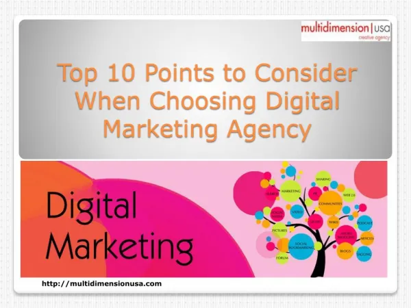Top 10 Points to Consider When Choosing Digital Marketing Agency