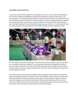 wedding catering - slide 1