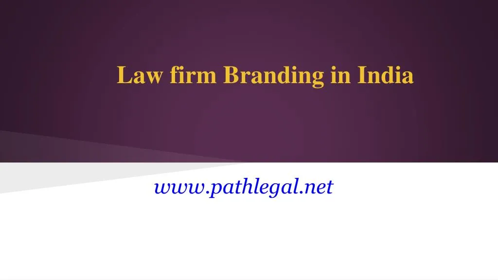 law firm branding in india
