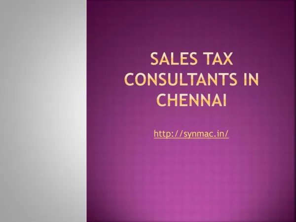 sales tax consultants in chennai