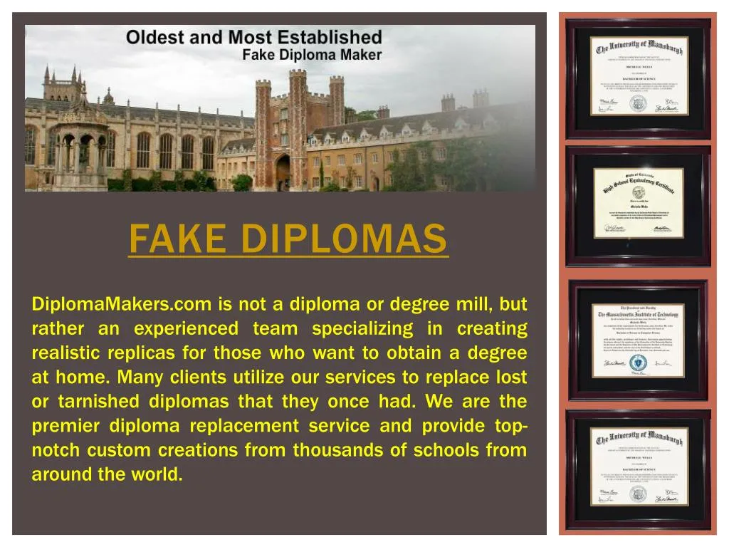 fake diplomas