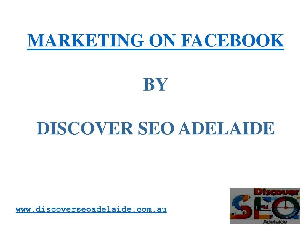 marketing on facebook by discover seo adelaide