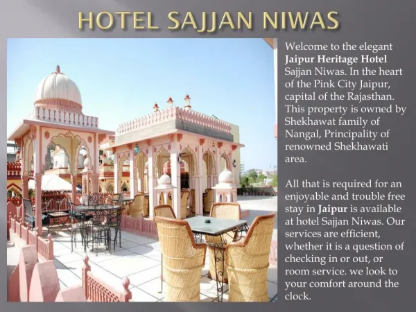 Hotel Sajjan Niwas