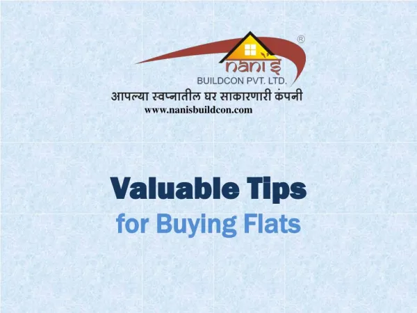 Valuable Tips for Buying Flats