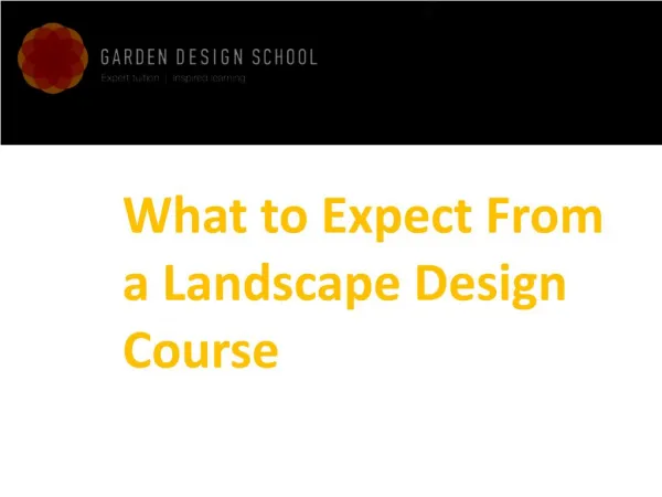 What to Expect From a Landscape Design Course