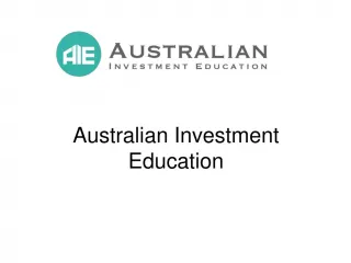 Australian Investment Education is Not a Scam