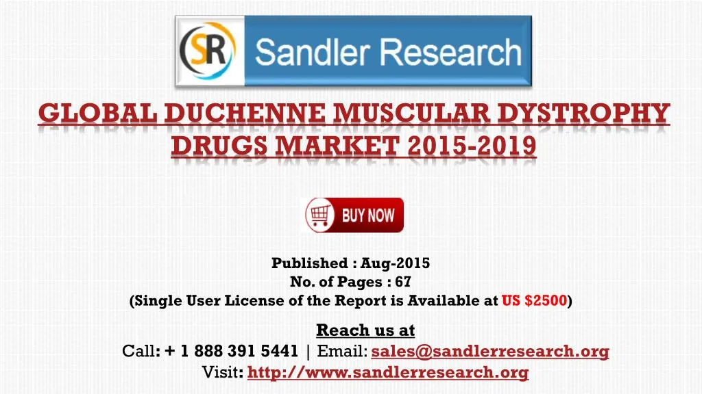 global duchenne muscular dystrophy drugs market 2015 2019