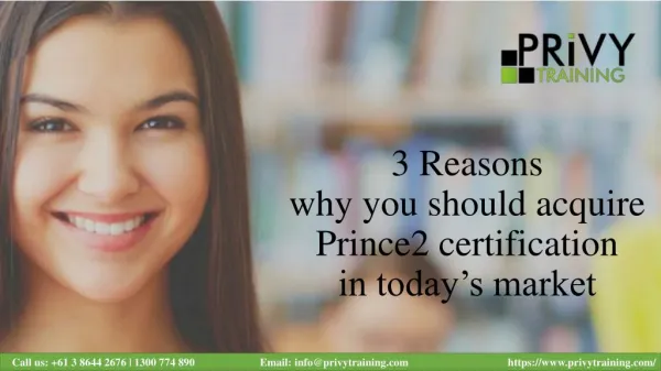3 Reasons why you should acquire Prince2 certification in today’s market
