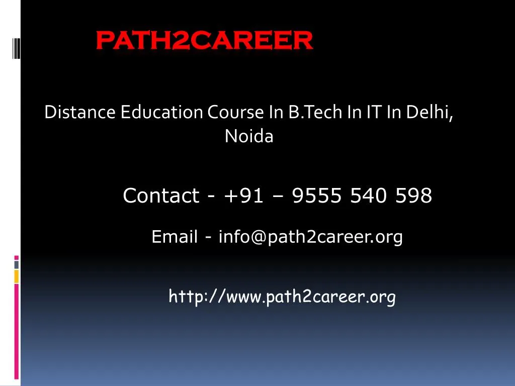 distance education course in b tech in it in delhi noida