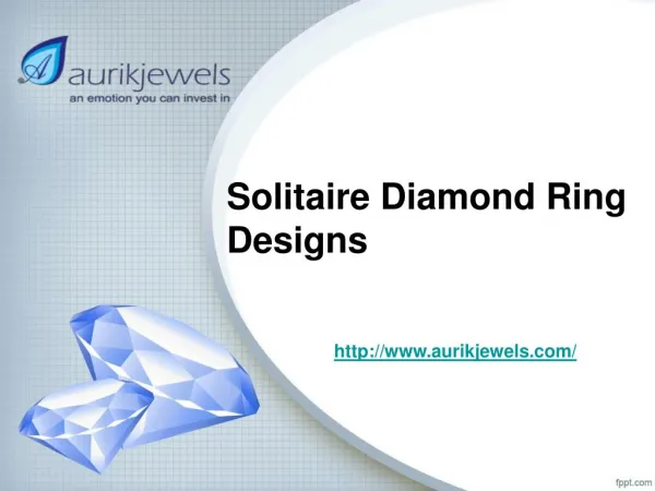 Solitaire Ring Designs For Women