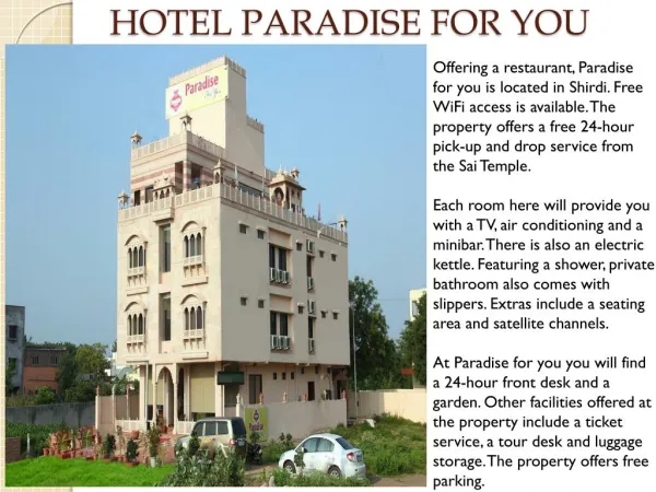 Hotel Paradise For You