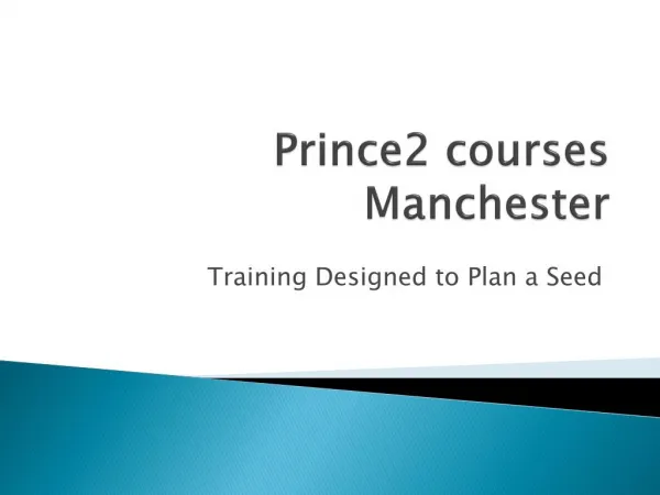 Prince2 Courses Manchester