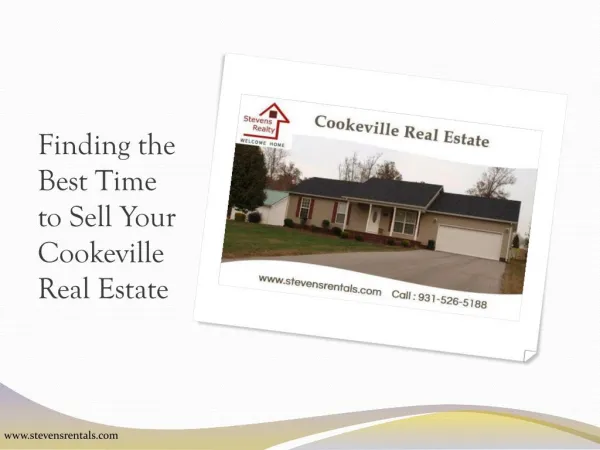 Finding the Best Time to Sell Your Cookeville Real Estate