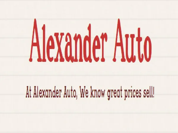 alexander auto cornwall