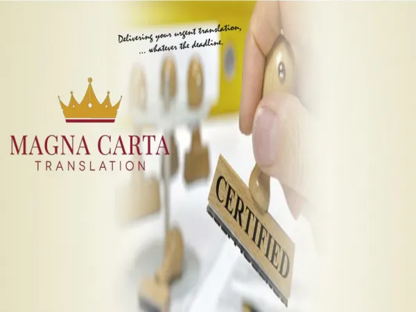 Magna Carta Translation service