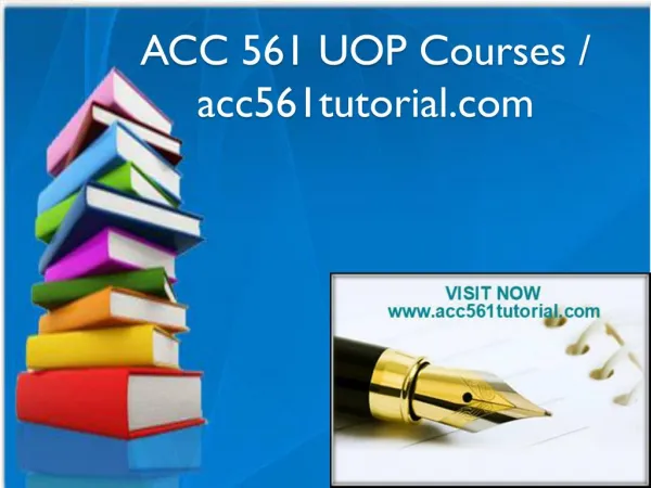 ACC 561 UOP Courses / acc561tutorial.com