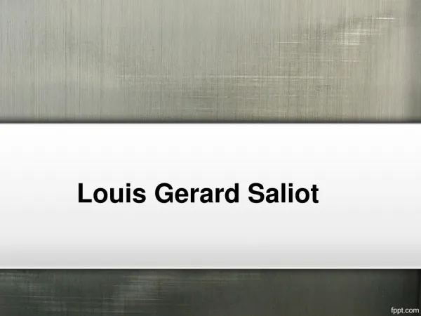 Gerard Saliot Louis | Louis Gerard | Saliot Gerard | CEO of EAM Group