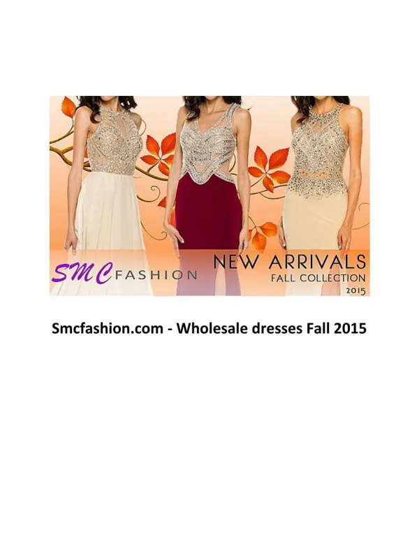 Smcfashion.com - wholesale dresses fall 2015