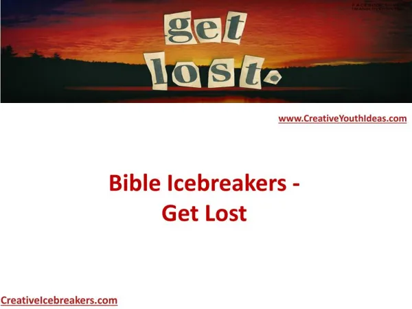 Bible Icebreakers - Get Lost