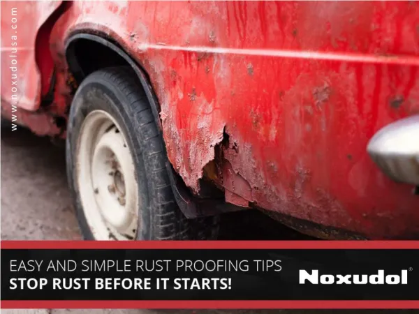 Importance of Rust Proofing Products - Read Now