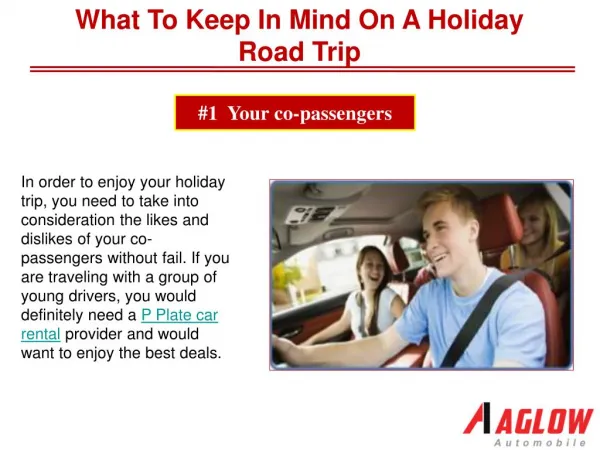 What to keep in mind on a holiday road trip