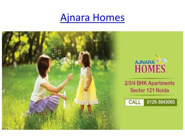Good Project Ajnara Homes In Noida Extension