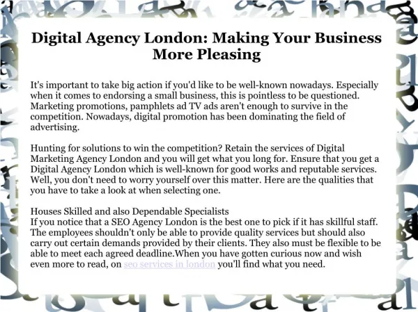 digital agency london