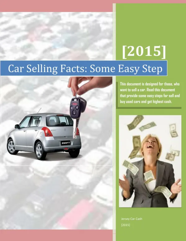 Car Selling Facts: Some Easy Step