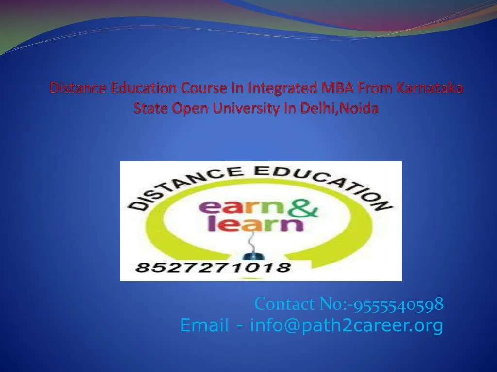 distance education course in integrated mba from karnataka state open university in delhi noida