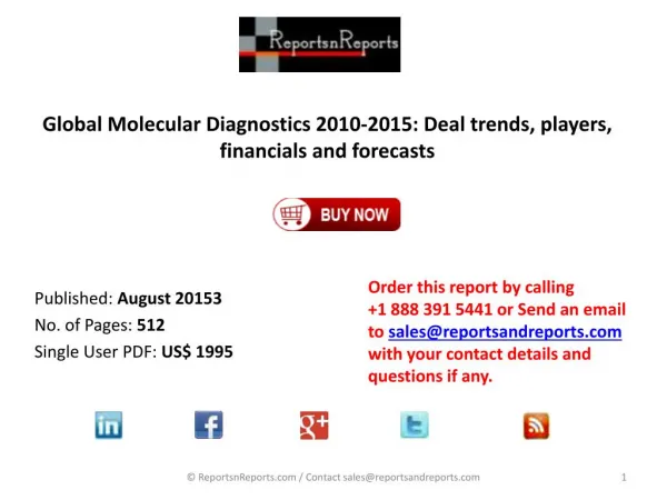 Global Molecular Diagnostics Market Report Future Trends and Companies