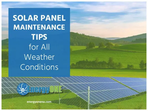 Kanas City Solar Panel Maintenance and Installation Services