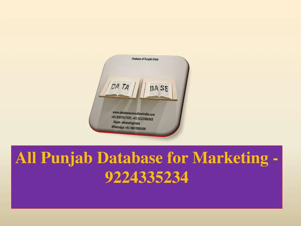 all punjab database for marketing 9224335234