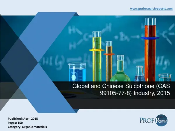 Global and Chinese Sulcotrione Industry, 2015 Report