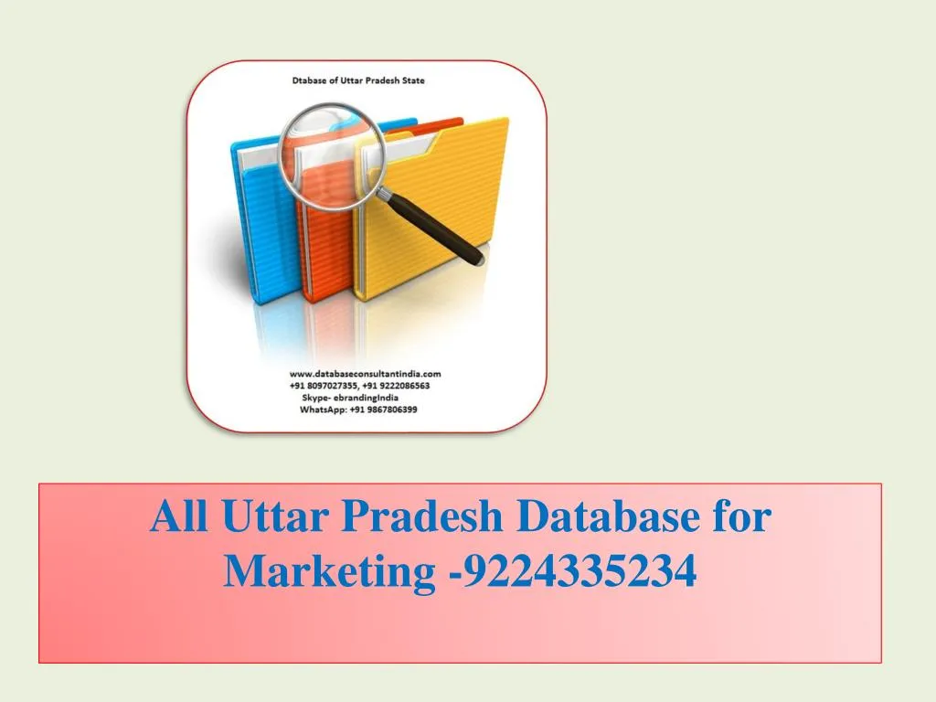 all uttar pradesh database for marketing 9224335234