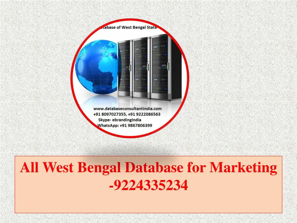 all west bengal database for marketing 9224335234