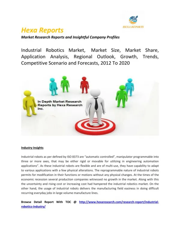 Industrial Robotics Market Size, Market Share, Application Analysis, Regional Outlook, Growth, Trends, Competitive Scena