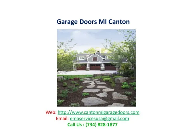 Garage Doors MI Canton