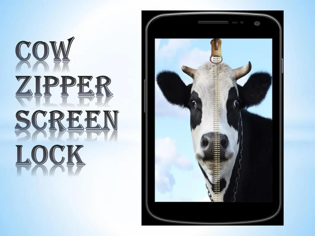 cow zipper screen lock