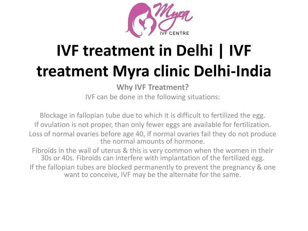 ivf treatment in delhi ivf treatment myra clinic delhi india