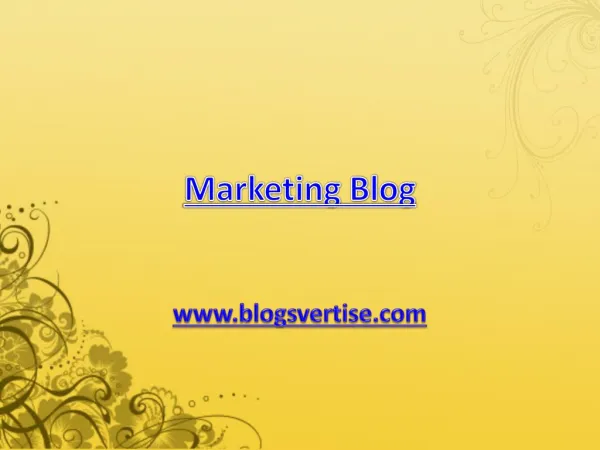 Marketing blog