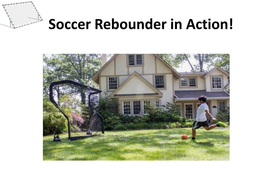 soccer rebounder in action