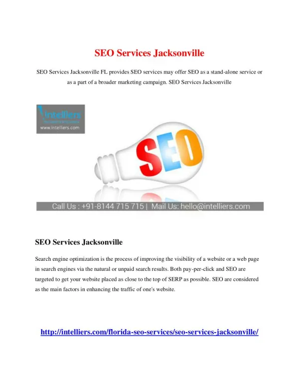 SEO Services Jacksonville