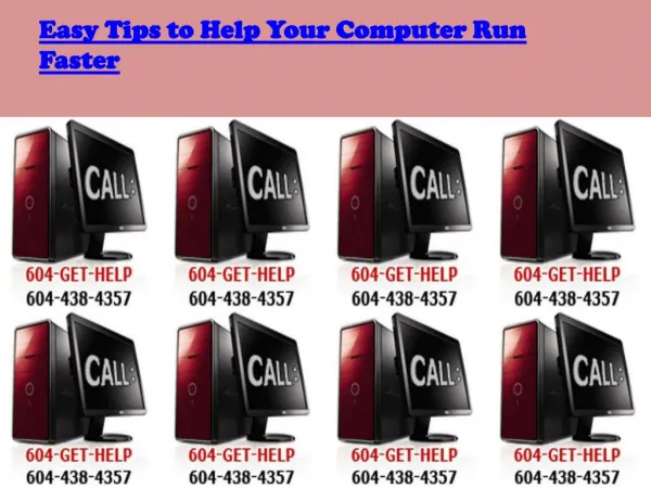Easy Tips to Help Your Computer Run Faster