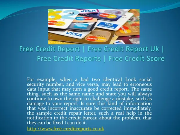 free credit report ** free-creditreports.co.uk