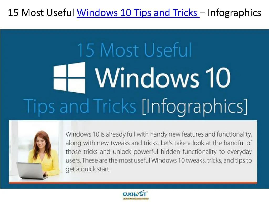 15 most useful windows 10 tips and tricks infographics