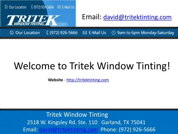 Dallas Commercial Window Tinting