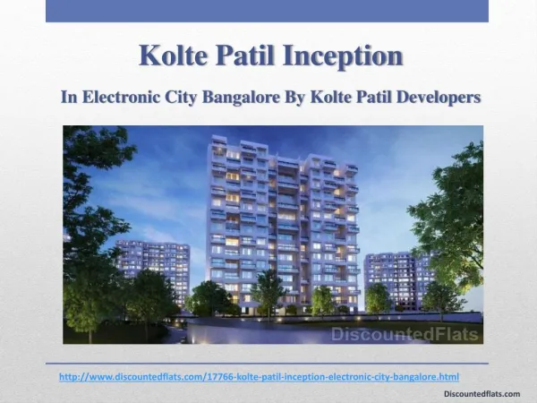 Kolte Patil Inception Lavish Flats at Electronic City, Bangalore
