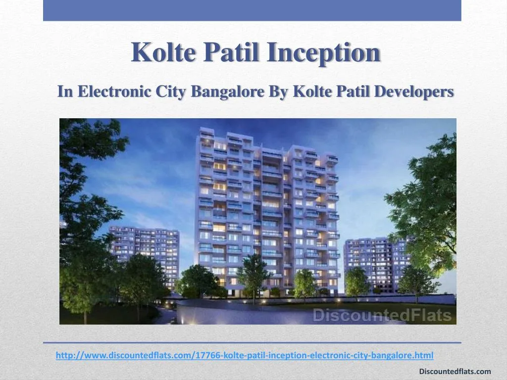 kolte patil inception in electronic city bangalore by kolte patil developers