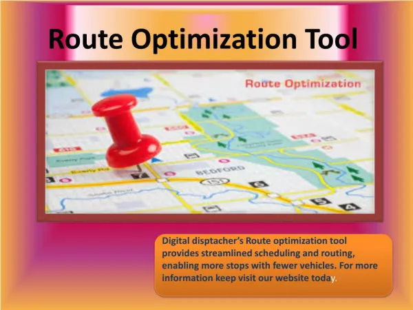 Route Optimization software